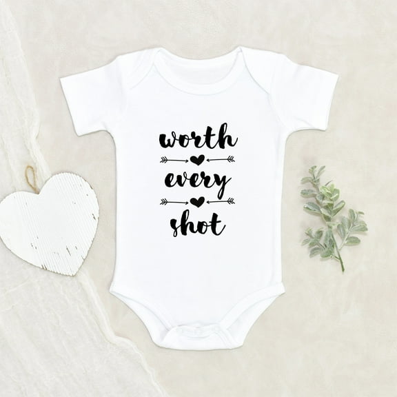 IVF Baby Clothes - Worthful Every Shot Baby Clothes - Newborn Baby Clothes - Cute Baby Clothes