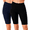 2 Pack Black/Navy, variant on 3 Pack Women's 9" Pull on Bermuda Shorts Side Slit Jean Style Casual Short S-3XL