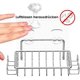 thumbnail image 4 of Jabonera de pared de ducha con 4 ganchos, jabonera adhesiva de acero inoxidable para baño, plateado JAMW Sencillez, 4 of 5