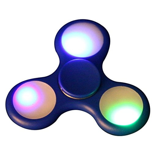 LED Light Up Fidget Finger Spinner Hand Focus Ultimate Spin Bearing Stress Toy 