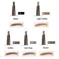 thumbnail image 5 of Magik 2 Pack Waterproof Eyebrow Pencil Retractable Slant Tip & Brush Double-ends Natural Hair-like Look (#2 Light Coffee), 5 of 9