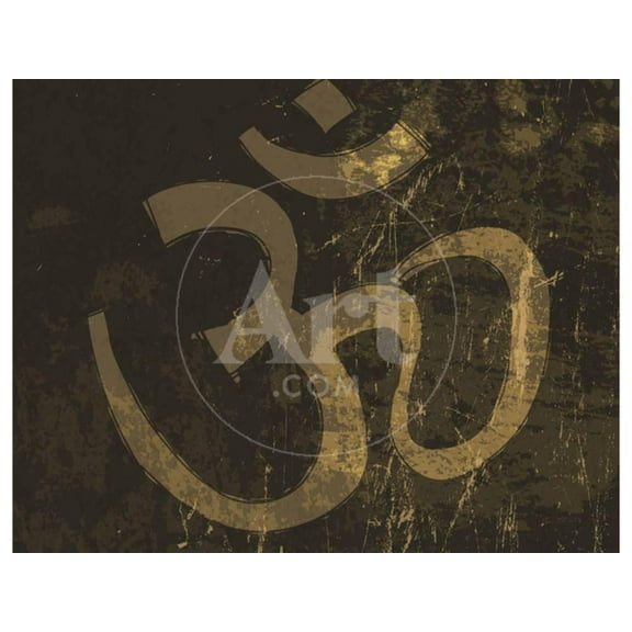 Om Grunge Symbol, Religion Unframed Art Print Wall Art by pashabo Sold by ArtCom