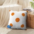 thumbnail image 3 of LALILO Throw Pillow Covers Watercolor Orange Polka Dots Watercolour Fruit Cushion Cover 18" x 18", 2 Pack, 3 of 6