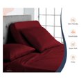 thumbnail image 3 of Gexandy 32" Cal King Split Top Head Sheet Set 1800 Threads Top Sheet for Adjustable Bed 4 Piece Sheet Set 18" Deep Pocket for Sleep Number Bed - Burgundy, 3 of 8