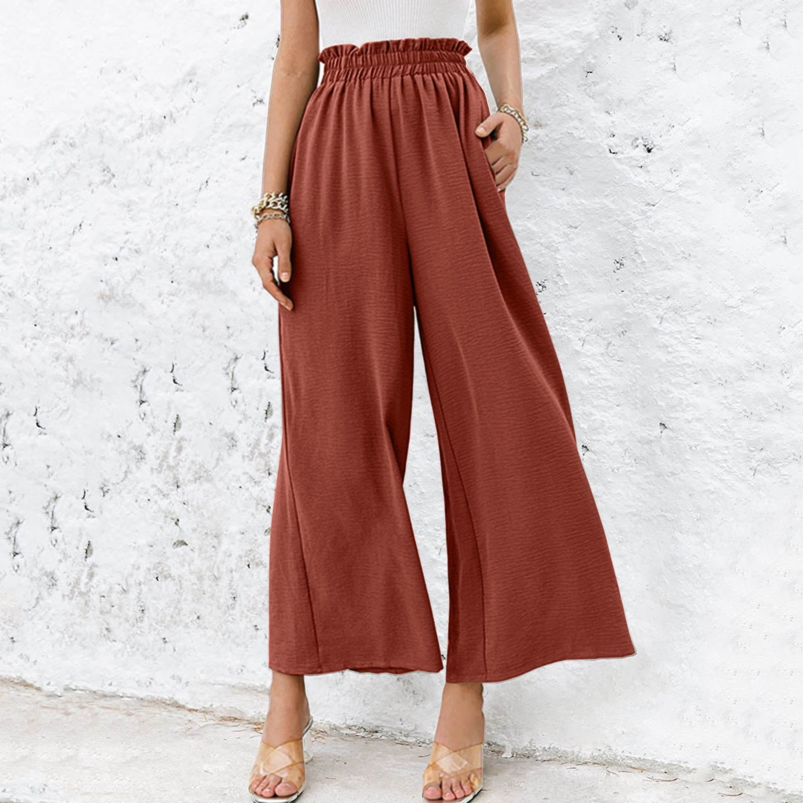 Buy Wine Palazzo Pant Cotton for Best Price, Reviews, Free Shipping