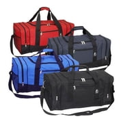 Everest Unisex Sporty Gear Duffel Bag - Large Dark Purple