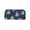 Navy Blue, variant on 7.25" Asheville 100% Cotton Quilted Eyeglass Case