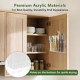 thumbnail image 4 of Portapajitas Acrílico Grande de 9.8 Pulgadas para Gabinete con Cuadrados y Pegatinas Adhesivas de Doble Cara, Organizador de Pajitas Reutilizables., 4 of 5