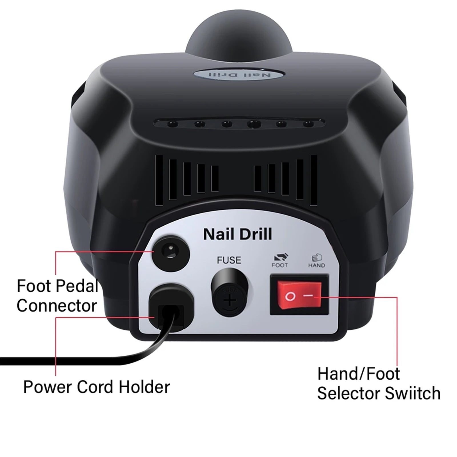 Electric Nail Sander Pedicure Manicure Tools Professional Nail Drill Machine Low Noise Cutters Nail File Kit