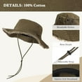 thumbnail image 2 of Sun Hat for Women UV Protection Breathable Wide Brim Bucket Hat for Summer Fishing Hiking Camping Lightweight Foldable Outdoor Cap, 2 of 7