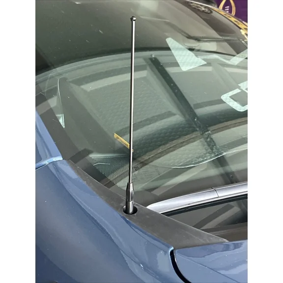 9" Black Stainless Antenna Mast Power Radio AM/FM for CHEVY SILVERADO 2006-2023