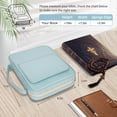 thumbnail image 5 of WANDCO Bible Covers for Men & Women, Bible Case Carrying Church Bag with Book Stand, Bible Bag with Handle, Zipper and Multi-Pockets for Scripture Study Bible Protector, Green, 5 of 6
