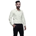 thumbnail image 2 of BESTMAN Cotton Formal Shirts For Men Slim Fit Printed Full Sleeve Shirts For Men, 2 of 5