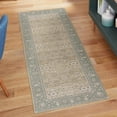 thumbnail image 2 of Better Homes & Gardens Green Lillian Dainty Persian Runner Rug, 2'6"x7', 2 of 8