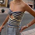 thumbnail image 1 of Forefair 2021 Top corto de punto sin tirantes para mujer ahueca hacia fuera el verano otoño sin mangas espalda descubierta Sexy Y2k camisetas sin mangas Vintage moda Tan Jianjun  unisex, 1 of 2