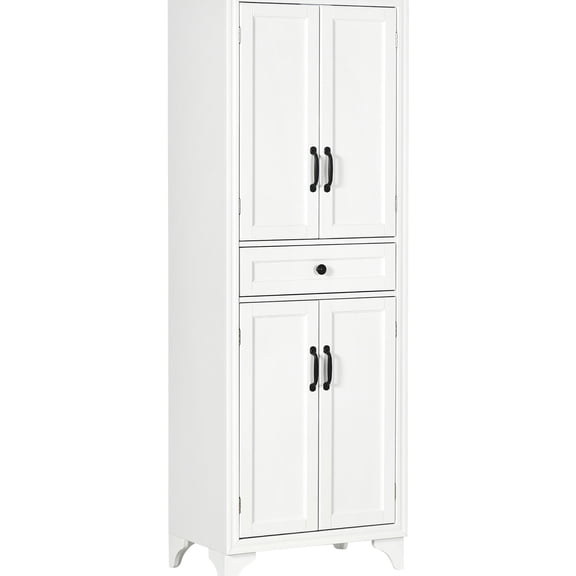 15" Deep, 4-Door Cabinet - Adjustable Shelves for Blenders - For Kitchen - Beautiful Finish to Match Home