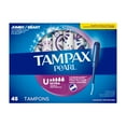 thumbnail image 3 of Tampax Pearl Tampons, with LeakGuard Braid, Ultra Absorbency, Unscented45 count, 3 of 23