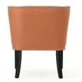 thumbnail image 6 of 28"L Accent Chair with Nailhead Trim,Modern Comfy Upholstered Reading Chairs for Bedroom,Living Room,Orange, 6 of 9