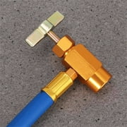 Kokovifyves Car R134A A/C Air Conditioning Refrigerant Recharge Hoses Tool with Gauge Tube
