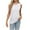 White, variant on Annhoo Tank Tops for Women Crew Neck Side Slit Sleeveless Shirts Summer Trendy Casual Going out Blouses