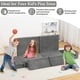 thumbnail image 4 of Yeshouse Sofá modular de espuma de alta densidad para niños, juego seccional de 8 piezas con fundas extraíbles, convertible, ideal para sala de juegos o dormitorio, 4 of 8