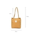 thumbnail image 2 of Bolso de yute con flores vintage, bolso grande de tela para mujer, 2 of 4