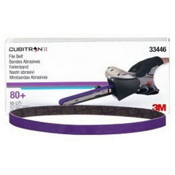 1PK 3M 33446 1/2" X 18" Cubitron II 80 Grade File Belt