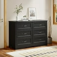 thumbnail image 5 of Dresser for Bedroom, Lofka 6 Drawer Double Dresser, Large Storage Capacity, Anti-Tip Safety, Modern Wood Chest of Drawers, 5 of 10