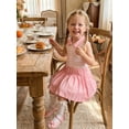 thumbnail image 6 of Cenuakty Toddler 6M-4T Girls Summer Collared Dress Fashionable Stripe Patchwork Sleeveless Pleated Hem Dress, 6 of 9
