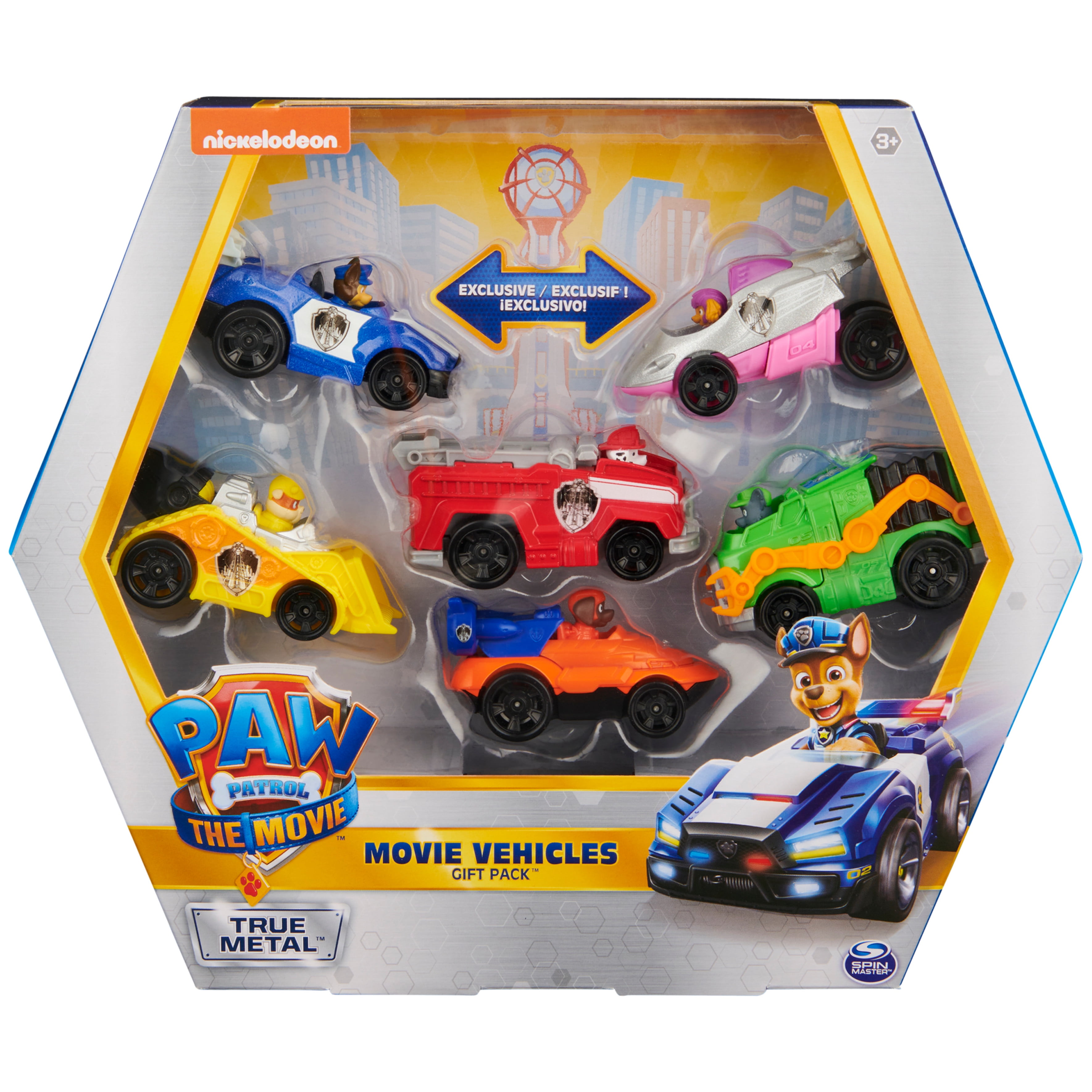 PAW Patrol, True Metal Movie Gift Pack with 6 Vehicles, 1:55 Scale 