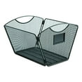 thumbnail image 3 of Safco Products Onyx Mesh Letter-Size Desktop Tub File 2162BL Black Powder Coat Finish Durable Steel Mesh Construction Collapsible For Compact Storage Integrated Handles, 3 of 5