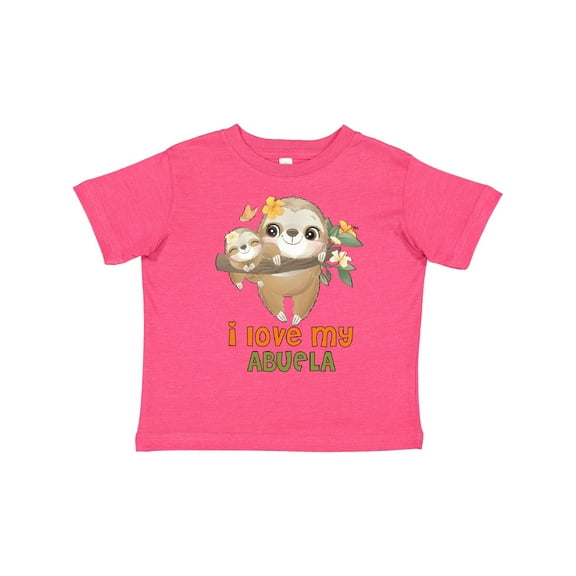 Inktastic Cute Sloth I Love My Abuela Boys or Girls Toddler T-Shirt
