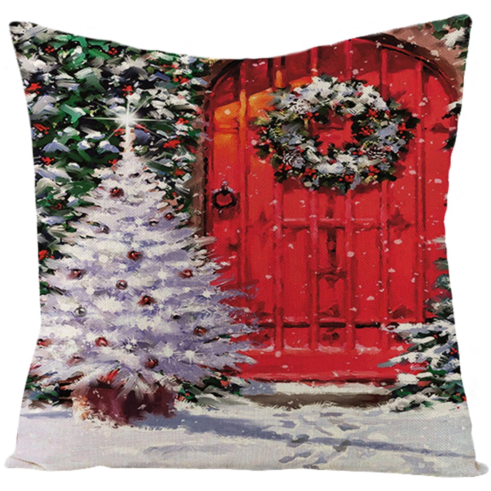 EQWLJWE Christmas Cotton Linen Sofa Car Home Waist Cushion Cover Throw eqwljwe-christmas-cotton-linen-sofa-car-home-waist-cushion-cover-throw