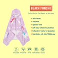 thumbnail image 2 of Toalla Wildkin Kids con capucha para playa, 100% algodón, unicornio, 2 of 7