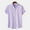 Purple, variant on SwiftWear Men's Cotton Short Sleeve Shirts Casual Lightweight Button Down Shirts Vacation Beach Summer Tops L