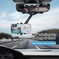 thumbnail image 2 of Rearview Mirror Phone 360 Degree Holder for Car  Hands Free Cell Phone Automobile Cradles  Multifunctional Adjustable Mount  Fit for Mobile Phones, 2 of 10