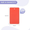 thumbnail image 2 of Uxcell Waterproof Blank Shipping Tags, Plastic Price Hang Labels for Luggage and Clothing Marking Red 3.5" x 2", 2 of 7