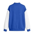 thumbnail image 6 of Qzwdhjm Varsity Jackets for Women Button Down Baseball Jacket Color Block Long Sleeve Bomber Coats Loose Casual Coat with Pockets, 6 of 6