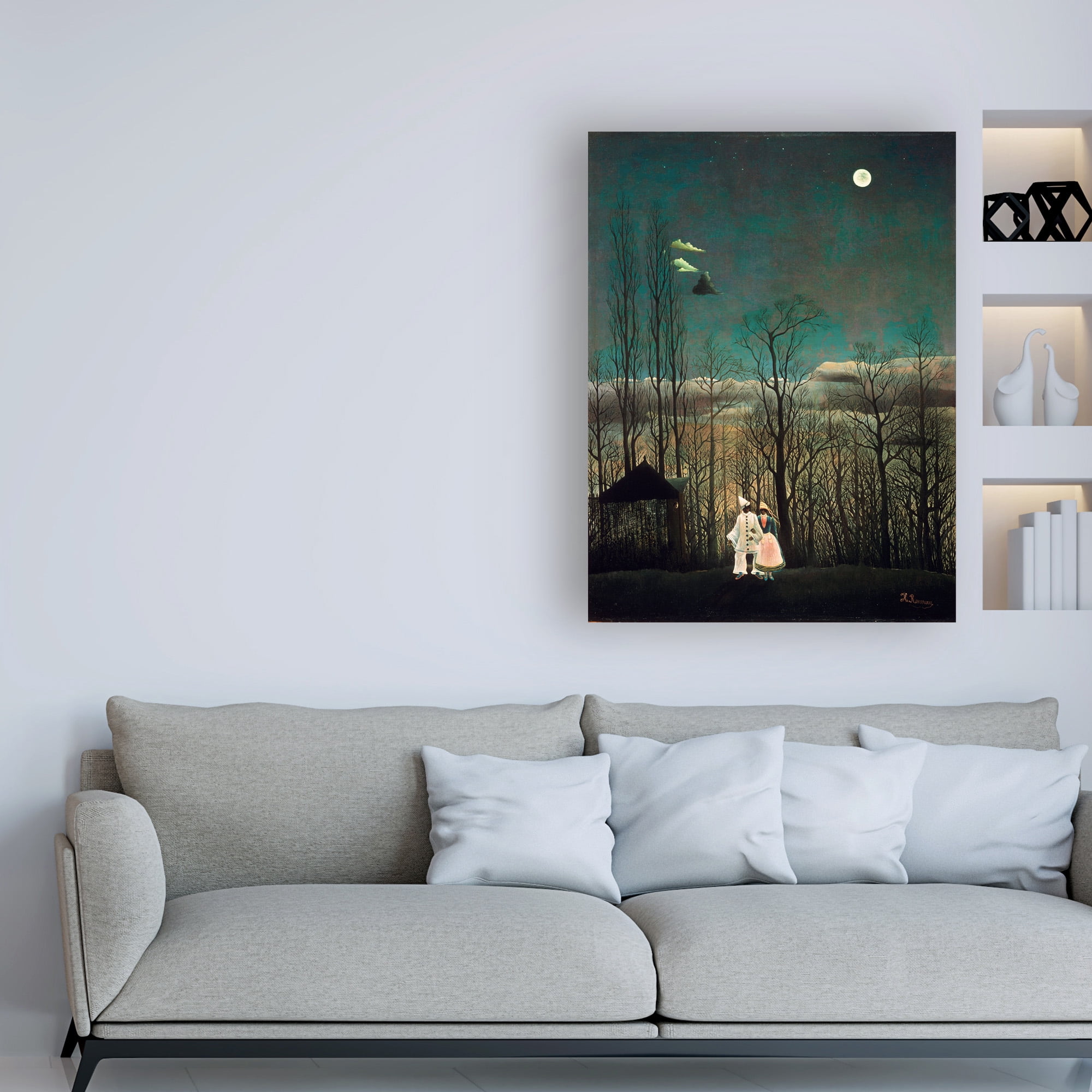 Rousseau 'Carnival Evening' Canvas Art