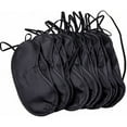 thumbnail image 2 of Limei 10Pcs Comfortable Sleep Eye Mask Shade Cover Blindfold Night Sleeping Travel Aid (Black), 2 of 5