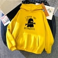 thumbnail image 2 of IROINNID Halloween Hoodie for Women Graphic Print Long Sleeve with Pocket Casual Hooded Sweatshirt Pullover Tops,Yellow, 2 of 3