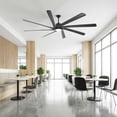 thumbnail image 6 of Parrot Uncle 100" Modern HVLS LED Ceiling Fan with Light and Remote, Windmill Ceiling Fan, 8 Black ABS Blades, DC 6-Speed Reversible Motor, 6 of 6