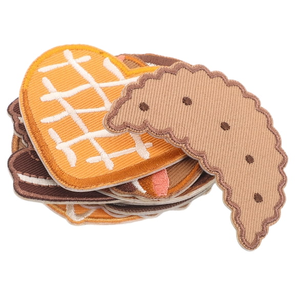 ADDHAT Cookie Patches Assorted Color Polyester for DIY Decoration 10Pcs