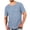 Light Blue-button up shirt men, variant on RongHuan Big and Tall T-Shirt Mens Crewneck Short Sleeve Tees with Pocket Athletic Workout Running Solid Color Basic Tops