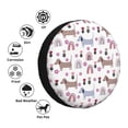 thumbnail image 4 of Sikiie Cute Dog PVC Leather Spare Tire Wheel Cover Spare Tire Cover, for Car Truck SUV Camper Trailer Universal Fit(14-17in)-17 inch, 4 of 6