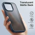 thumbnail image 3 of JETech Matte Case for iPhone 15 Pro Max 6.7-Inch, Shockproof Military Grade Drop Protection, Frosted Translucent Back Phone Cover, Anti-Fingerprint (Storm Blue), 3 of 5