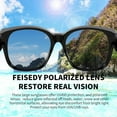 thumbnail image 6 of FEISEDY Women Men Polarized Fit Over Sunglasses Oversized Trendy Square Cat Eye Wear Over Glasses B2849, 6 of 11