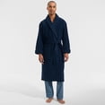 thumbnail image 4 of Lands' End Men's Full-Length Turkish Cotton Terry Bathrobe – 55" Length | Plush, Absorbent, 2 Pockets, Spa Comfort, 4 of 6