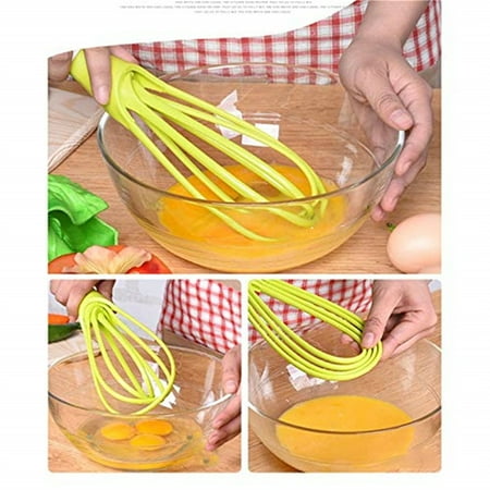 Manual Dough Divider - Egg Beater Dual-use Manual Egg Blender Milk Frother Sweet Color Cream Whisk Dough Paste Balloon and Flat Mixer