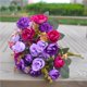 thumbnail image 5 of Yuarrent 2 uds rosas artificiales de seda flores boda hogar otoño decoración de alta ramo grande lujo flores falsas plantas artificiales Flores artificiales violeta Yuarrent HA000013-02B, 5 of 8